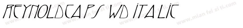 ReynoldCaps Wd Italic字体转换